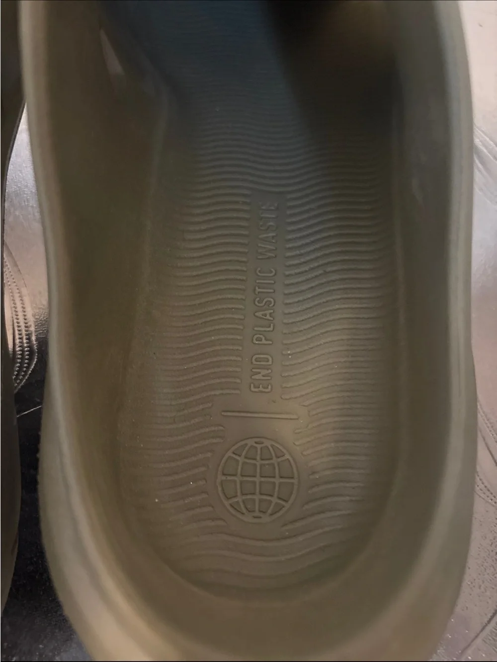 adidas Olive Green Slip-On Clogs men 10 USA